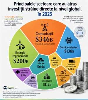 Communications and renewable energy attract the most foreign direct investment from scratch